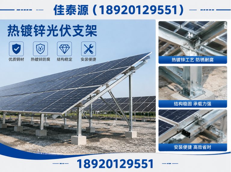 蓟州区热镀锌光伏支架展示图